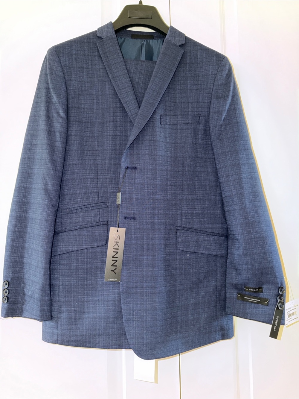 NWT Michael Kors Navy Textured Two-Button Suit Jacket